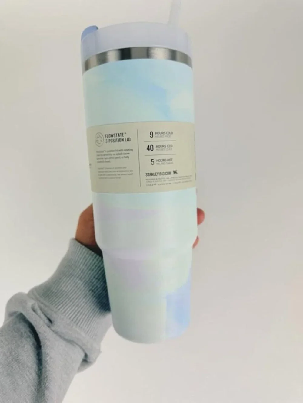 Stanley Quencher 40oz Tumbler Cool Serene Brushstrokes, New in Box - Picture 3 of 8